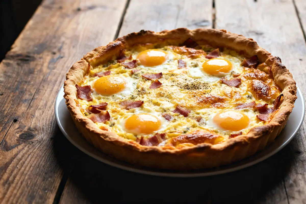 Quiche lorraine de grand-mère : la recette traditionnelle facile